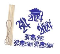 Ciieeo Vase À Fleurs Pièce Maîtresse De Remise des Diplômes 2024 Découpe en Papier Accessoire De Photomaton Panneau Décoratif