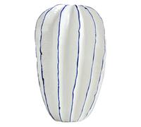 Ciieeo Vase en Céramique Blanc pour Fleurs Séchées Long Carambole, Décoration Intérieure Moderne, pour Salon Et Bureau, Vase Décoratif Minimaliste pour Centre De Table