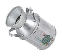 Ciieeo Vase Rustique en Fer Vintage pour Composition de Fleur, Pichet Décoratif Style Ancien, pour Décoration Intérieure et Fleurs Séchées