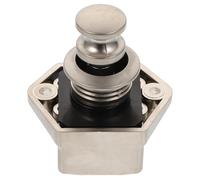 Ciieeo Verrou à Bouton-poussoir Petit Modèle Fcs303-1 en Alliage de Zinc Finition Nickel Perlé, Serrure sans Clé pour Tiroirs et Armoires de Camping-car, Bateau et Mobilier, Loquet