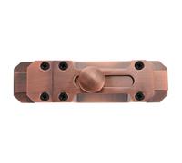 Ciieeo Verrou de Porte Coulissant en Alliage de Zinc, Finition Rouge Cuivre, Loquet de Sécurité sans Clé, pour Porte Intérieure, Salle de Bain et Bureau, Installation Facile et Usage