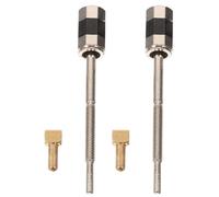 Ciieeo Vis à Violon en Laiton Blanc 4/4, Lot de 2 Pièces pour Hausse D'archet de Violon et Alto, Accessoire de Réparation D'archet, Compatible Archet 3/4, Solide et Résistante à L'usure,