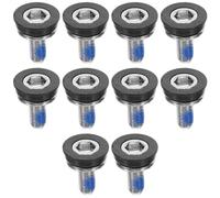 Ciieeo Vis de Fixation Hexagonale pour Manivelle de Pédalier Vtt, Kit de 20 Boulons en Métal Robuste, sans Capuchon, Compatible Vélo Tout-terrain, pour Réparation et Entretien