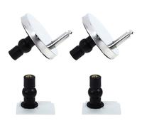 Ciieeo Vis de Fixation pour Abattant de Toilette, Kit de 2 Vis en Caoutchouc Base Métallique, Dimensions 4.5 X 2.4 Cm, Accessoires D’installation pour Siège de Wc, Pièces Détachées