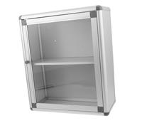 Ciieeo Wall Mounted Medicine Storage Box With Transparent Window Easy Installation Emergency Aid Organizer For Bathroom Banks Offices Dual Purpose Public Aid And Lost Items Cabinet
