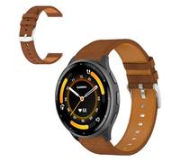 CiimWaa 22mm Bracelet de Montre pour Garmin Venu 3 45mm/vivoactive 4/Venu 2/Active, Cuir Véritable Bracelet de Remplacement pour Garmin Forerunner 265/Forerunner 255/255 Music [22mm Marron]