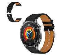 CiimWaa 22mm Bracelet de Montre pour Huawei Watch 5 46mm/Huawei Watch GT 5 46mm/5 Pro 46MM/4 Pro 48mm, Cuir Véritable Bracelet de Remplacement pour HUAWEI WATCH Ultimate/Buds/GT Runner [22mm Noir]