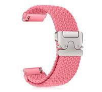 CiimWaa Nylon Bracelets de Montre 22mm 20mm 18mm, Bracelet Tressé Sport Strap, Parachute Boucle, Libération Rapide, Homme Femme, Bracelets Elastique, Doux, Confortable pour [22 mm Rose]