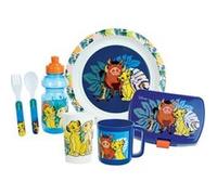 CIJEP Ensemble Repas - Disney Le Roi Lion - Assiettes, Couverts, Boîte à gouter, verres, mug multicolore G