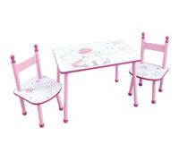 CIJEP Ensemble table 2 chaises licorne rose violet blanc Multicolors G