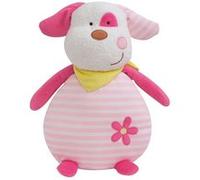 CIJEP Luminou chien rose peluche lumineuse naturelle fonctionne sans pile et 30 cm multicolore G