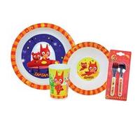 CIJEP Samsam Lot Vaisselle En Plastique Réutilisable multicolore