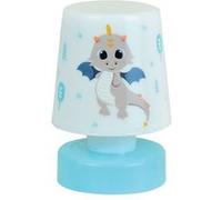 CIJEP Veilleuse poussoir multicolore Léon le Dragon - 11.5 cm Bleu