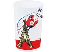 CIJEP Verre en plastique Mascotte Jeux Olympiques 2024 - 220 ml multicolore