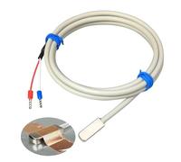 CIJIAOPOYU Capteur de température de Patch de Mesure NTC/10K en Acier Inoxydable, câble de 1 à 20m, 2 Fils, étanche et résistant à l'huile(NTC 50K B3950 300cm)