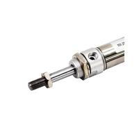 CIJIAOPOYU Vérin pneumatique à Double Effet à Anneau magnétique en Acier Inoxydable série MA25, Course de 25 à 500 mm(MA25x75,with LB Accessories)