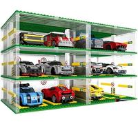 CIJINAY Garage pour Voitures Speed Champions, Super Course Vitrine à 3 Couches, Jeu de Construction Garage Modulable avec Voitures de Sport - Ensemble Créatif pour Enfants Dès 8 Ans (2)