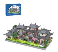CIJINAY Modular Haus 2110 Suzhou Garden - Blocs de construction - Architecture chinoise - Kit de construction de modèle d'architecture MOC - Jouets cadeaux pour enfants et adultes (M2015)