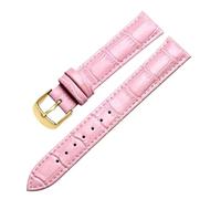 Cijinon Bracelet de montre en cuir 8mm-24mm motif bambou, Couleur 14, 17mm
