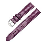 Cijinon Bracelet de montre en cuir 8mm-24mm motif bambou, Couleur 8, 19mm
