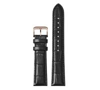 Cijinon Bracelet de montre en cuir véritable 12mm-22mm avec fermoir à ardillon ou papillon, Couleur 3, 22mm