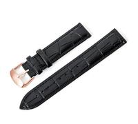 Cijinon Bracelet de montre en cuir véritable avec fermoir papillon 8mm-26mm, Couleur 3, 18mm