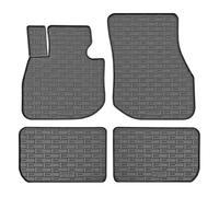 CIKCAR Set Tapis de Caoutchouc Compatible avec BMW iX1 (U11) 2022- (4-pièces + Points de fixage)