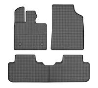 CIKCar Set Tapis de Caoutchouc Compatible avec BYD Seal U 2024- (4-pièces + Points de fixage), Noir