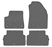 CIKCar Set Tapis de Caoutchouc Compatible avec Fiat Grande Panda EV 2025- (4-pièces + Points de fixage), Noir
