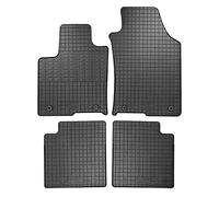 CIKCAR Set Tapis de Caoutchouc Compatible avec Lancia Ypsilon Hybrid 2020- (4-pièces + Points de fixage)