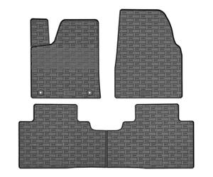 CIKCAR Set Tapis de Caoutchouc Compatible avec Leapmotor B10 2025- (3-pièces + Points de fixage), Noir