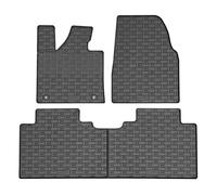 CIKCar Set Tapis de Caoutchouc Compatible avec Leapmotor C10 2024- (3-pièces + Points de fixage), Noir