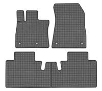 CIKCAR Set Tapis de Caoutchouc Compatible avec Lynk & Co 08 2023- (3-pièces + Points de fixage), Noir