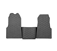 CIKCAR Set Tapis de Caoutchouc Compatible avec Maxus eDeliver 9 (ev-90) 2020- & eDeliver 7 2023- (3-pièces + Points de fixage)