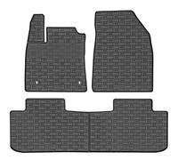 CIKCAR Set Tapis de Caoutchouc Compatible avec MG S5 EV 2025- (3-pièces + Points de fixage), Noir