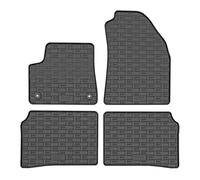 CIKCar Set Tapis de Caoutchouc Compatible avec Opel Frontera/Citroën C3 Aircross 2024- (EV) (4-pièces + Points de fixage)
