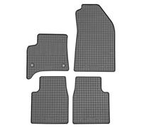 CIKCar Set Tapis de Caoutchouc Compatible avec Opel Frontera/Citroën C3 Aircross 2024- (MHEV) (4-pièces + Points de fixage), Noir