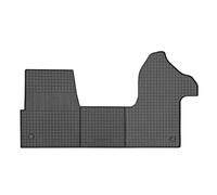 CIKCar Set Tapis de Caoutchouc Compatible avec Renault Master IV 2024- & Nissan Interstar 2024- (3-pièces + Points de fixage), Noir