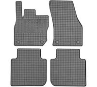 CIKCAR Set Tapis de Caoutchouc Compatible avec Skoda Kodiaq II (PS7) 2024- & Volkswagen Tayron (R41) 2024- (4-pièces + Points de fixage)