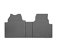 CIKCAR Set Tapis de Caoutchouc Compatible avec Ford Tourneo Custom (V710) 2023- (3-pièces + Points de fixage)
