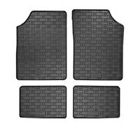 CIKCAR Set Tapis de Caoutchouc sur Mesure | compatible avec Dacia Spring EV 2021-2024 (4-pièces + points de fixage)