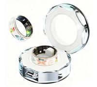 Cikiki Bague intelligente pour homme et femme - Étanche IP68 - Moniteur de sommeil et d'activité, chargement sans fil, application de photographie à distance