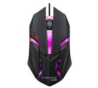 Cikiki Souris de jeu filaire USB ergonomique 7 lumières LED rétro-éclairage USB Souris de jeu optique N8 x 4 pour PC souris d'ordinateur portable