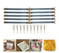 Cikonielf 10 pièces métal Interne Flex Cadres Fermeture Sac à Main charnières Ressort Clip Sac Baiser Fermoir pour Bricolage Artisanat Porte-Monnaie Couture Artisanat Accessoires