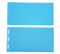 Cikonielf 2 pièces Feuille de Cire d'abeille Caoutchouc Bleu Cire d'abeille Presse Feuille Moule Fournitures d'apiculture équipement d'apiculteur