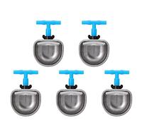 Cikonielf 5 Pcs Lapin Bols d'eau en Acier Inoxydable Automatique Lapin Buveur Mamelon Potable Pot Abreuvoir Ferme Accessoire(Petit Bol)