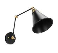 Cikonielf Applique Murale Applique Murale Lampe Murale Bras Oscillant Applique Murale Chevet Liseuse Applique Murale Industrielle Réglage Libre Noir