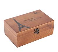 Cikonielf Boîte à Couture en Bois Multifonction Vintage Aiguille Cas De Stockage De Fil DIY Couture Outil À Tricoter Accessoires Accessoire Kit De Couture Compartiments(Boîte