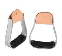 Cikonielf Étriers d'équitation étriers antidérapants Moulage sous Pression Peinture étrier de Cheval Couvre-Chaussures étriers Western rembourrés en Aluminium