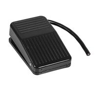 Cikonielf Interrupteur à Pied 220 V/380 V Alimentation électrique Interrupteur à pédale en Plastique Commande Marche/arrêt Couleur Noire + 10 cm Cordon contrôle de la Machine à Bois